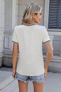 Round Neck Short Sleeve T-Shirt - Hovatok