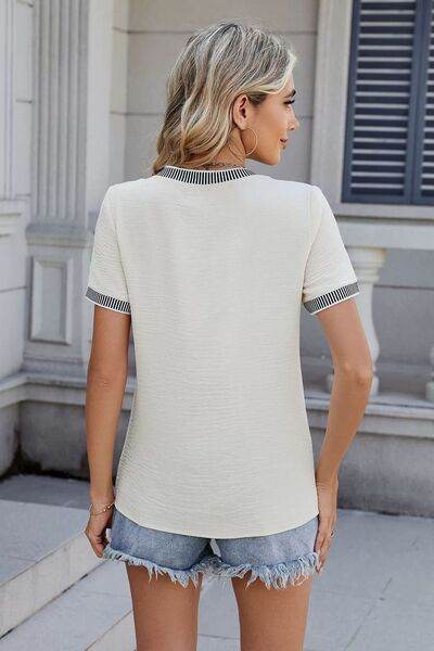 Round Neck Short Sleeve T-Shirt - Hovatok