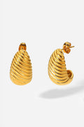 Shell Shore Spiral Stud Earrings - Hovatok
