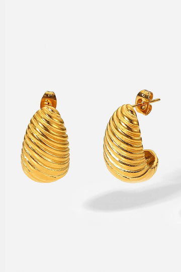 Shell Shore Spiral Stud Earrings - Hovatok
