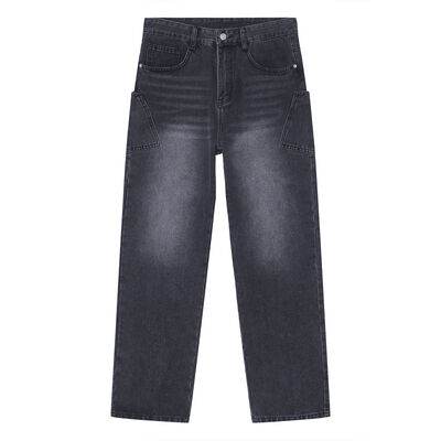 Wide Leg Men's Jeans with Pockets - Hovatok