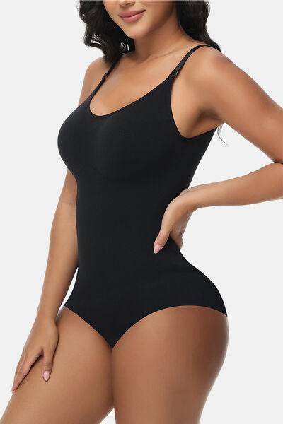 Spaghetti Strap Tummy Control Bodysuit - Hovatok