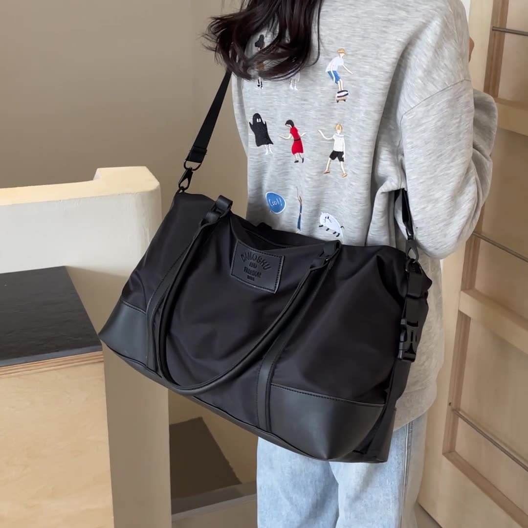 Detachable Crossbody Strap Polyester Travel Bag - Hovatok