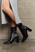 Weeboo Stacy Block Heel Sock Boots - Hovatok