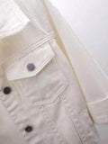 Full Size Cropped Denim Jacket Plus Size - Hovatok