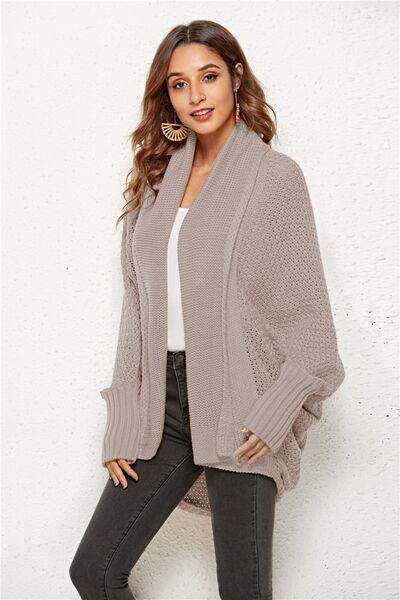 Angel Wings Open Front Batwing Sleeve Cardigan - Hovatok