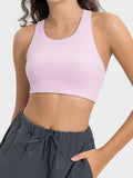 Millennia Cutout Round Neck Active Tank - Hovatok