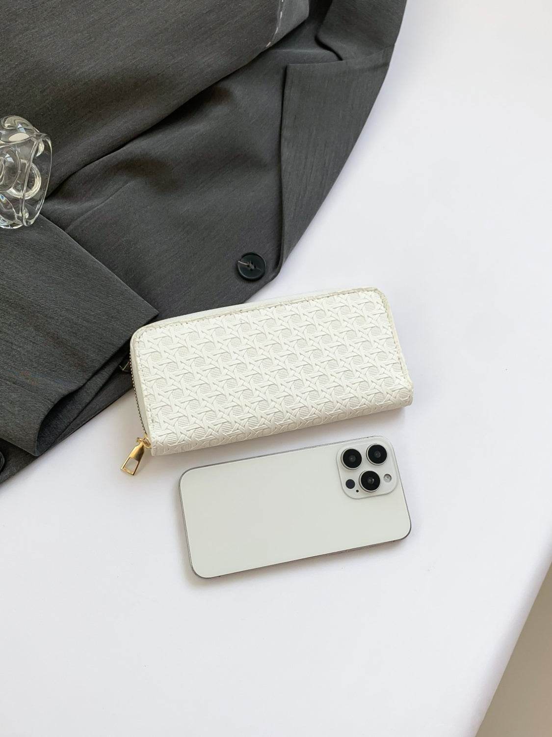PU Leather Solid Color Wallet - Hovatok