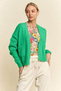 Davi & Dani Open Front Drop Shoulder Cardigan - Hovatok