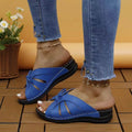 Tied Open Toe Low Heel Sandals - Hovatok