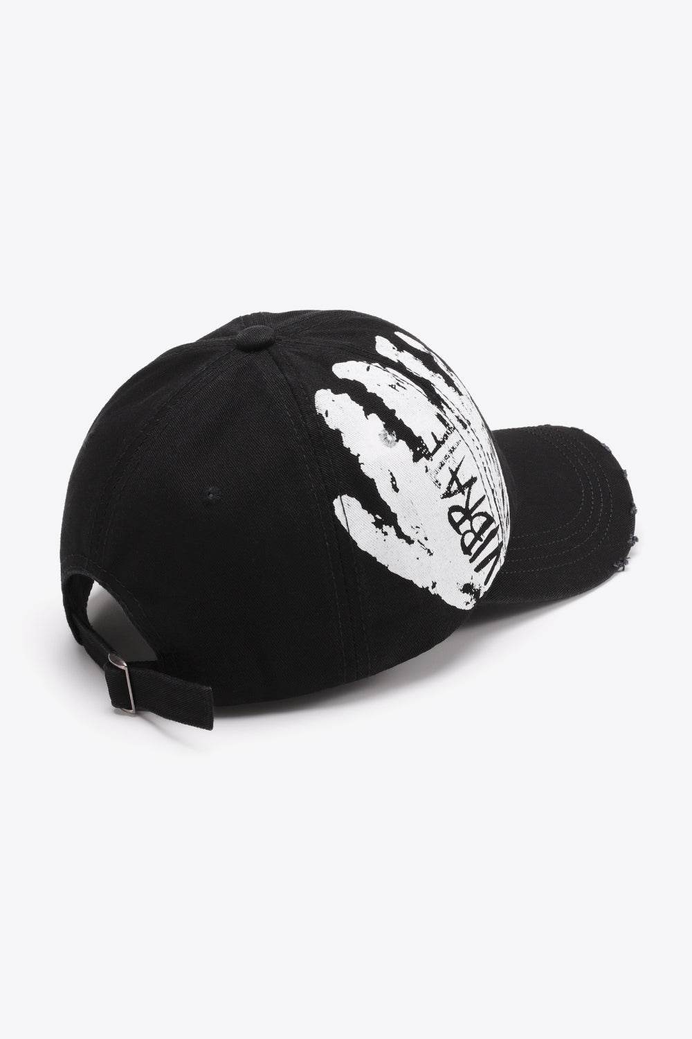 VIBRA Graphic Distressed Adjustable Baseball Cap - Hovatok