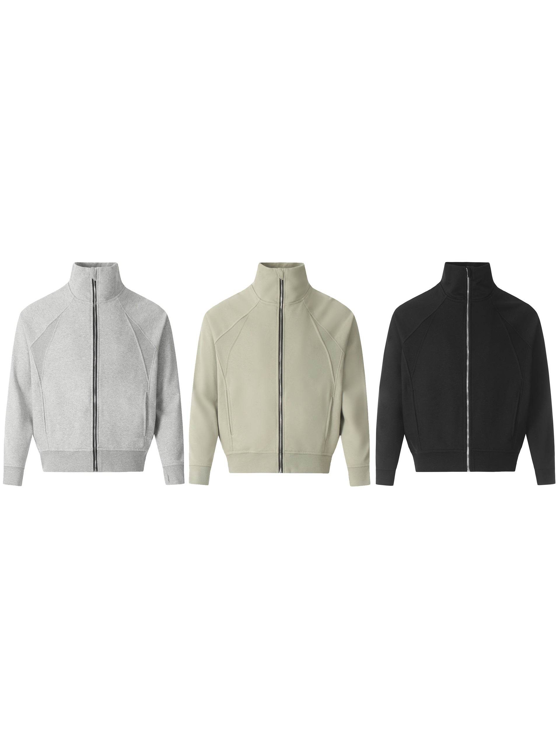Men's Zip Up Stand Collar Jacket - Hovatok