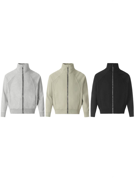 Men's Zip Up Stand Collar Jacket - Hovatok