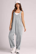 Lovelet Wide Strap Jumpsuit with Pockets - Hovatok