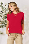 Basic Bae Full Size Round Neck Short Sleeve T-Shirt - Hovatok
