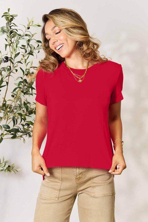 Basic Bae Full Size Round Neck Short Sleeve T-Shirt - Hovatok
