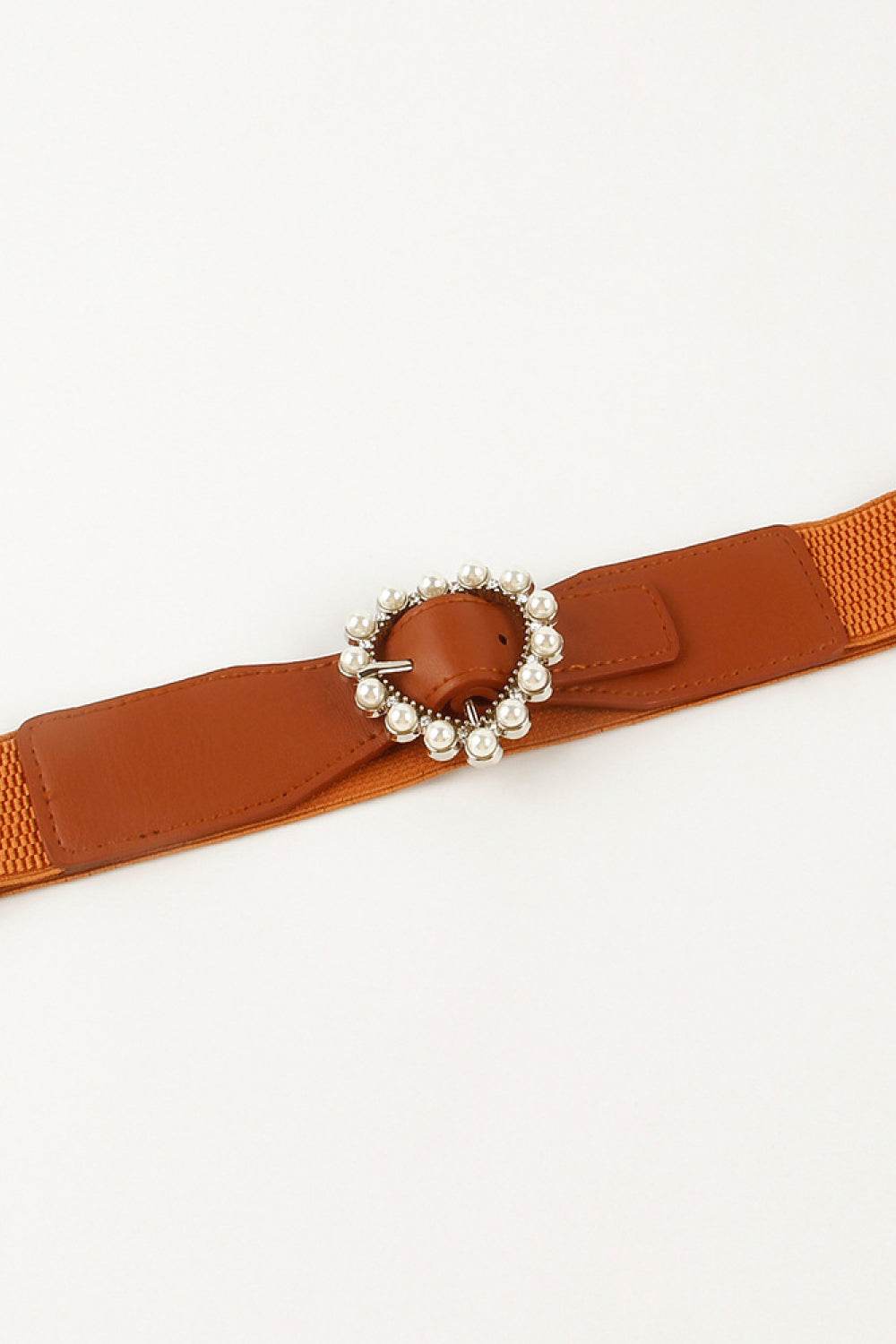 Pearl Heart Buckle Elastic Belt - Hovatok