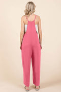 Culture Code Full Size Sleeveless Wide Leg Jumpsuit with Pockets - Hovatok