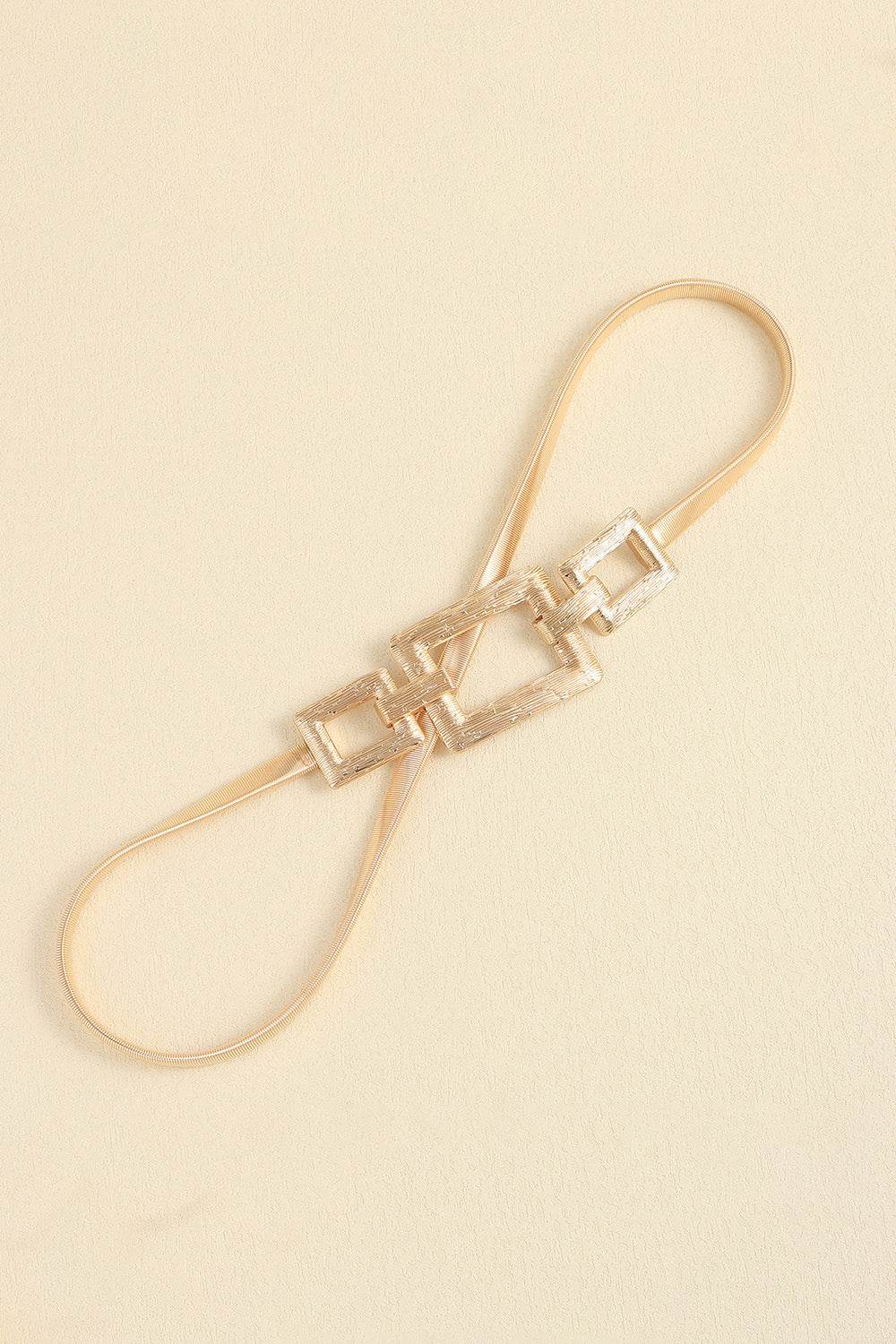 Square Shape Zinc Alloy Buckle Iron Belt - Hovatok