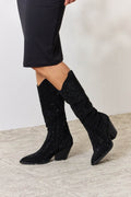 Forever Link Rhinestone Knee High Cowboy Boots - Hovatok