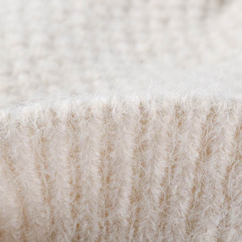 Thermal Bow Knit Hat with Pompom - Hovatok