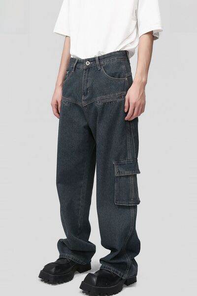 Men's Multi Pocketed Cargo Jeans - Hovatok