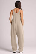 Lovelet Wide Strap Jumpsuit with Pockets - Hovatok