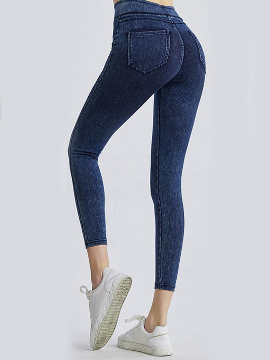 Wide Waistband Sports Leggings - Hovatok