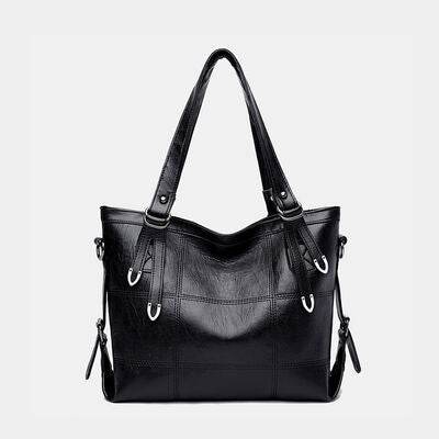 PU Leather Medium Handbag - Hovatok