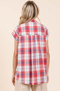 Mittoshop Mineral Wash Plaid Button Down Shirt - Hovatok