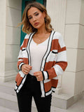 Angel Wings Striped Button Down Cardigan - Hovatok