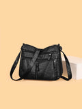 Adjustable Strap PU Leather Shoulder Bag - Hovatok