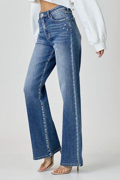RISEN High Waist Jeans with Pockets - Hovatok