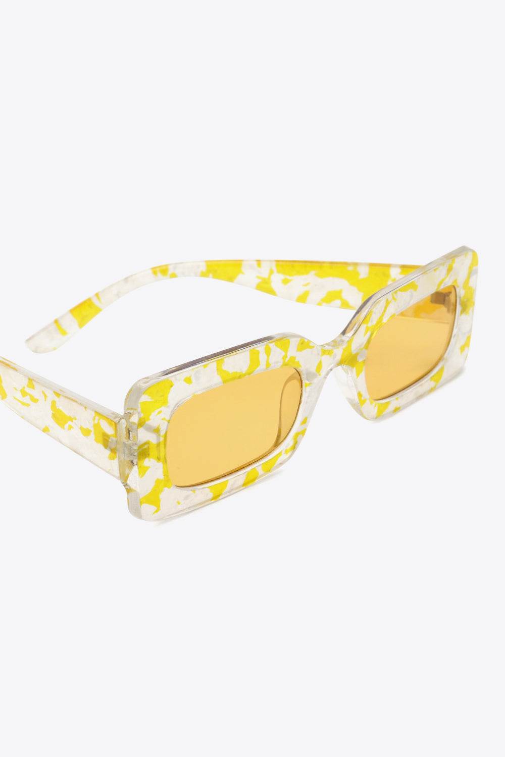Tortoiseshell Rectangle Polycarbonate Sunglasses - Hovatok