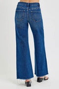 RISEN Tummy Control High Rise Wide Leg Jeans - Hovatok