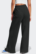 Drawstring Wide Leg Active Pants - Hovatok