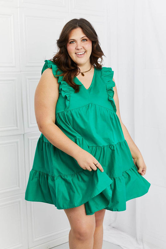 Hailey & Co Play Date Full Size Ruffle Dress - Hovatok