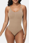 Spaghetti Strap Tummy Control Bodysuit - Hovatok