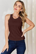 Basic Bae Full Size Round Neck Racerback Tank - Hovatok