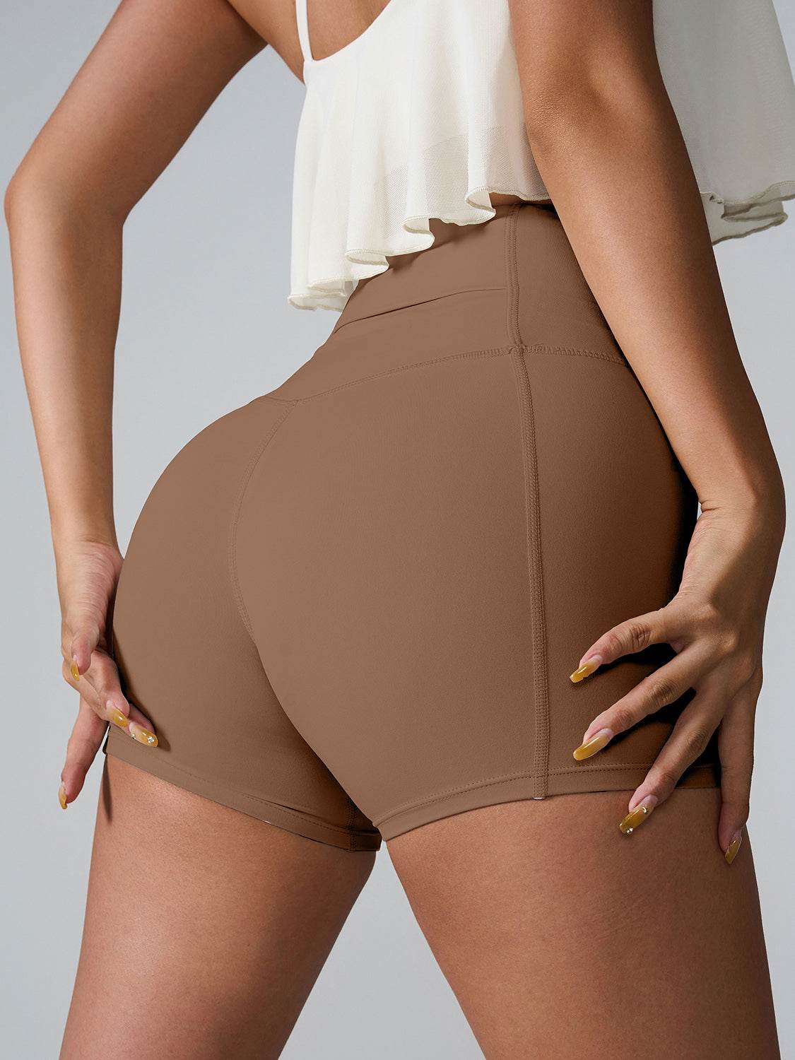 High Waist Active Shorts - Hovatok
