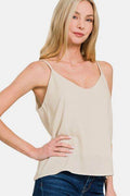 Zenana Two Layered Spaghetti Strap Cami - Hovatok