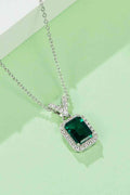 Adored 1.25 Carat Lab-Grown Emerald Pendant Necklace - Hovatok