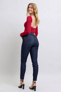 Judy Blue Full Size Heart Shaped Back Pockets Skinny Jeans - Hovatok