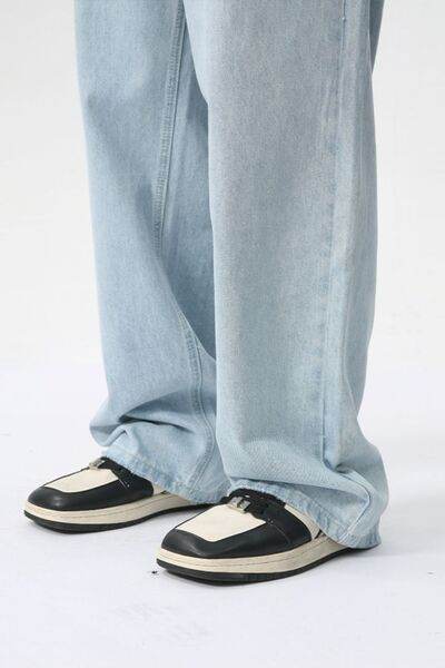 Wide Leg Jeans with Pockets - Hovatok
