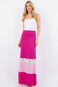 Celeste Full Size Color Block Tube Maxi Dress Plus Size - Hovatok