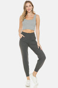 Leggings Depot Wide Waistband Slim Active Joggers - Hovatok