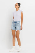 Vervet by Flying Monkey High Rise Denim Shorts - Hovatok