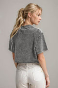 Basic Bae Round Neck Dropped Shoulder Short Sleeve T-Shirt - Hovatok