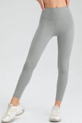 Wide Waistband Slim Fit Active Leggings - Hovatok