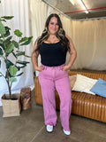 RFM Full Size High Rise Garment Dye Wide Leg Jeans - Hovatok
